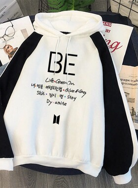 Kpop Bangtan Boys New Album Let Life Go on Oversized Hoodie