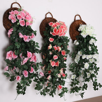 80cm Artificial Flowers Hanging Rose Vine For Home Wedding P