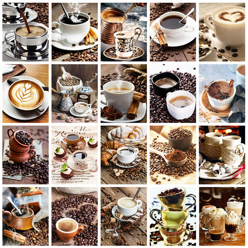 Evershine 5D DIY Full Square Diamond Painting Coffee Diamond