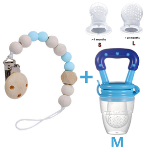 4 In 1 Nibbler Baby Pacifiers Feeder Kids Fruit Feeder Nippl