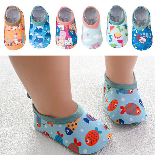 Baby Kids Boys Girls Cartoon Swim Water Shoes Barefoot Aqua