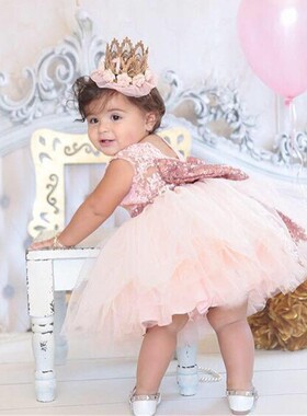 Gorgeous Baby Events Party Wear Tutu Tulle Infant Christenin