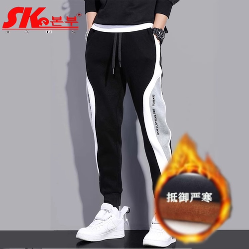 男童运动秋冬加绒长裤2025新款潮