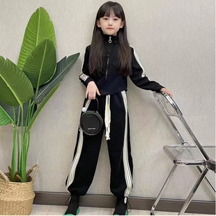 女童运动套装春款初春休闲服转纯棉春秋加厚2026新款儿童成人衣服