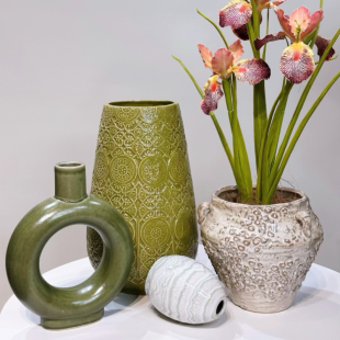 北欧 美瓷物语 孤品 陶瓷摆件 鲜花花瓶 B126外贸出口陶瓷花瓶