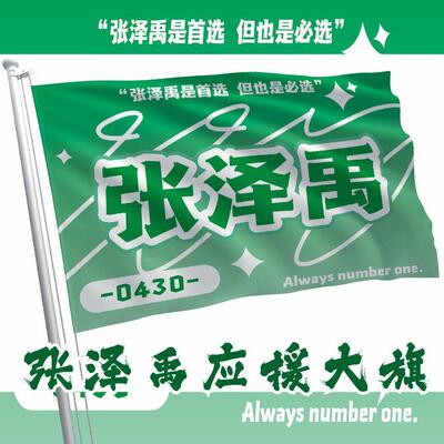 张泽禹应援大旗时代少年团