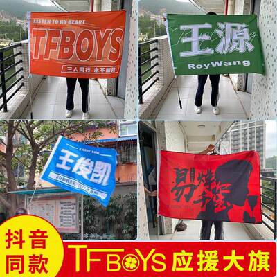 王源大旗俊凯TFBOYS应援粉