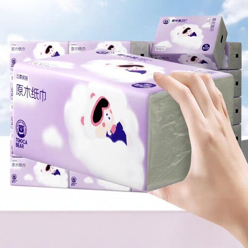 原生木浆抽纸家用纸巾可
