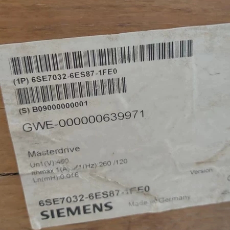 6SE7032-6ES87-1FE0 Siemens西门子全新原装现货销售工业控制设备
