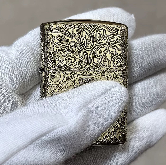 zippo原装正品打火机蚊版康机黄铜盔甲康斯坦丁蚊康煤油防风男士