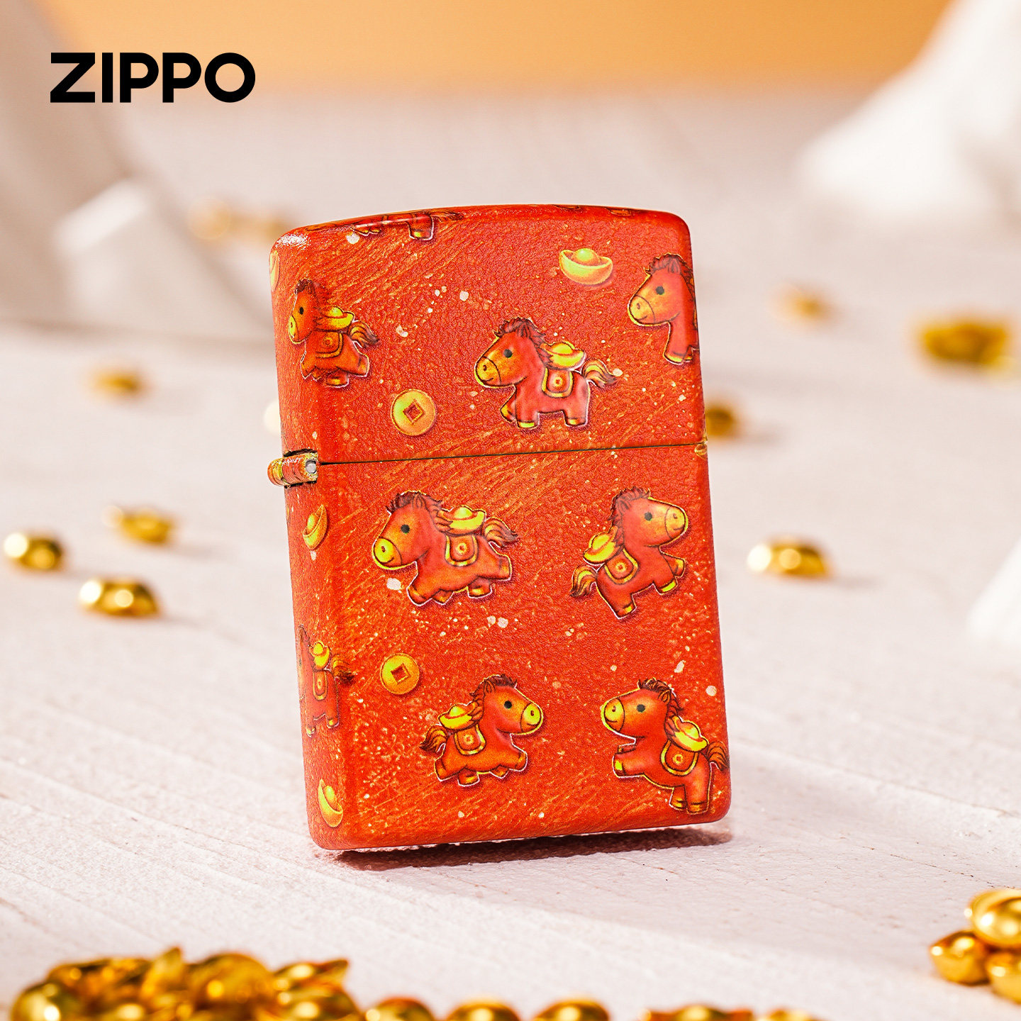 zippo正品小马煤油防风打火机