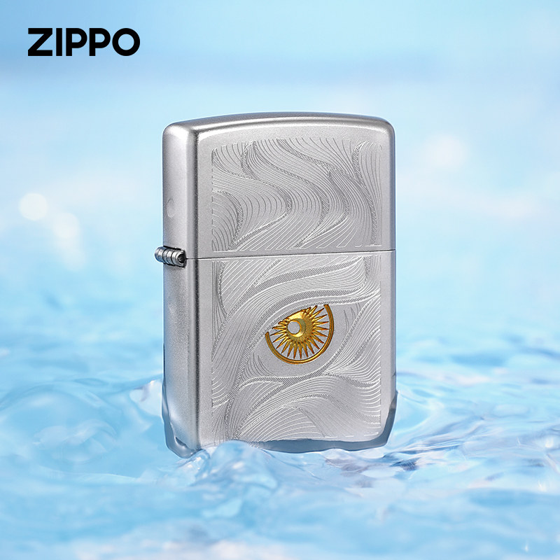zippo打火机原装正品磨砂双色秋水含睛抖音爆款煤油防风送男女友