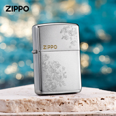 热恋玫瑰磨砂双色单面煤油男女士防风礼物版 zippo打火机原装 正品