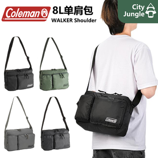 Coleman多口袋单肩挎包 科勒曼日本线8L户外露营徒步单肩包挎包