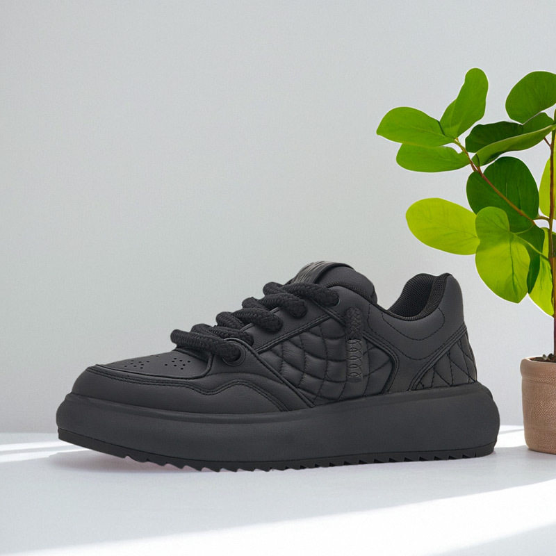 潮牌百搭时尚面包鞋女款潮流一脚蹬增高轻便低帮情侣板鞋