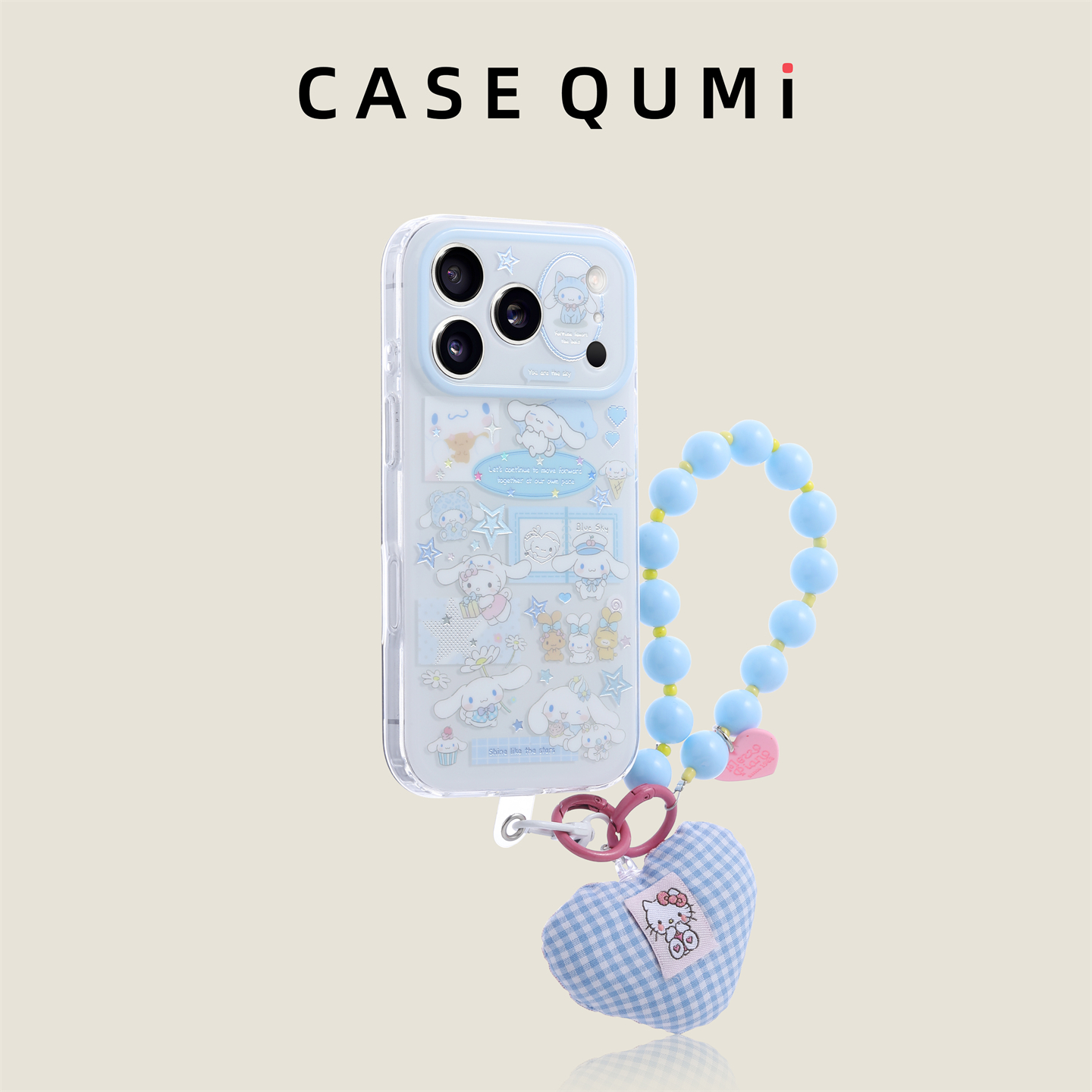 白底星星玉桂狗带挂绳适用苹果17手机壳新款iphone17套苹果17promax全包17pro防摔苹果16硅胶15外壳14超火13