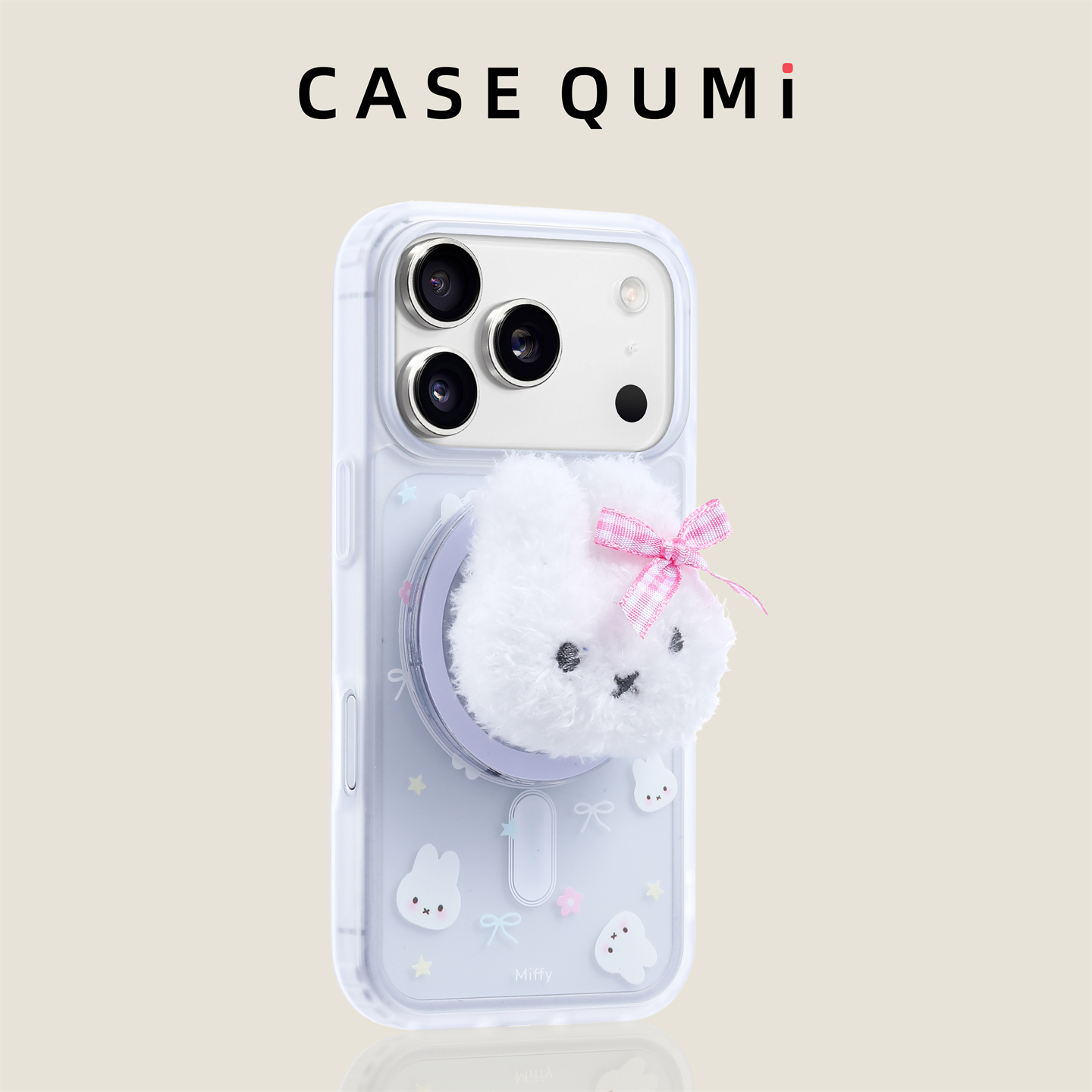 透明星星兔子磁吸支架适用苹果17手机壳新款iphone17套苹果17promax全包17pro防摔苹果16硅胶15外壳14超火13