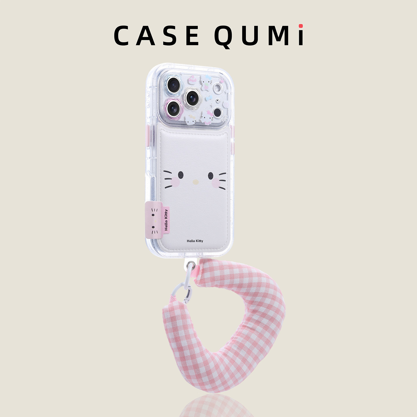 花镜白皮质KT猫带腕带适用苹果17手机壳新款iphone17套苹果17promax全包17pro防摔苹果16硅胶15外壳14超火13