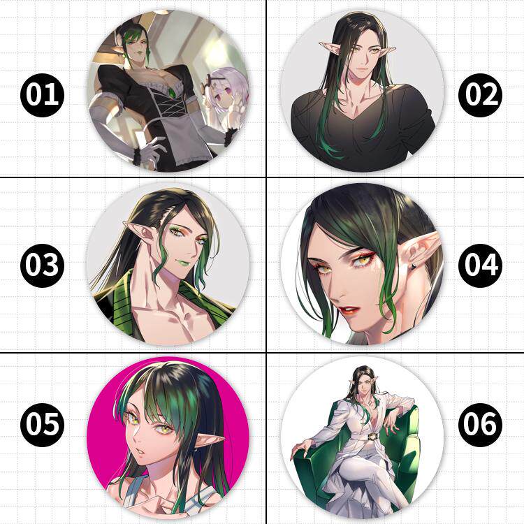 hanabatake chaika channel vtuber花畑嘉依卡胸章吧唧虚拟主播同