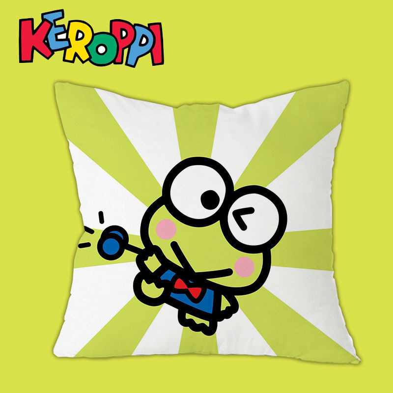 kerokero keroppi日本大眼蛙抱枕双面枕头情侣生日礼物来图定制