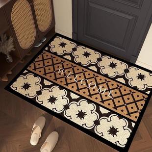法式 复古丝圈入户门地垫高级玄关防滑除尘脚垫家用可裁剪耐磨门垫