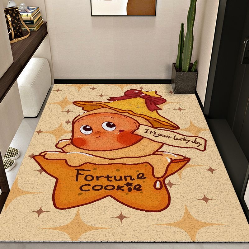 星星人入户地垫可裁剪丝圈