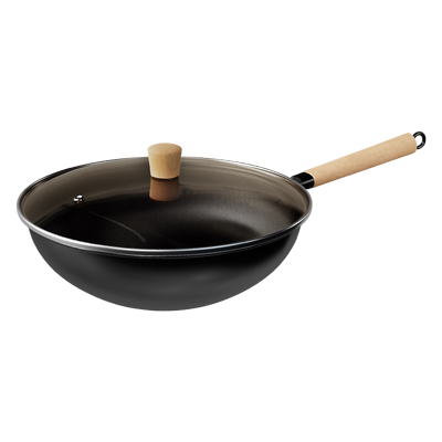 velosan榉木大铁锅0涂层防锈不粘