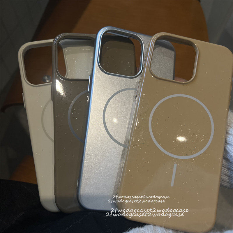 秋冬米色沙漠棕银色闪粉磁吸软壳16promax手机壳15pro/12/14pro奢华细圈保护壳厚实mate70高级卡其深灰色P70,3C数码配件,手机保护套/壳,淘宝优惠券,粉丝福利购,淘宝优惠卷