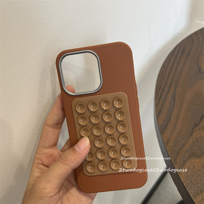 复古ins硅胶吸盘贴软壳保护