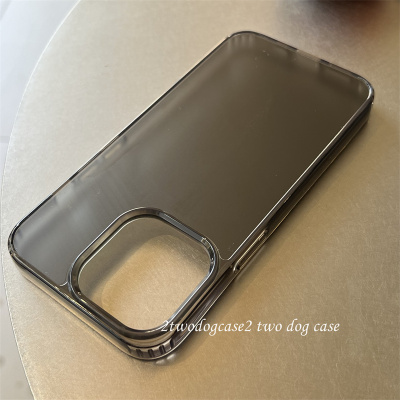 透黑磨砂亚克力12透黑边框手机壳