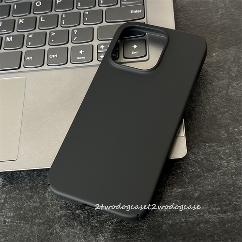 黑色纯黑磨砂15手机壳