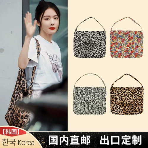 Шоппер, сумка через плечо на одно плечо, тканевый мешок, Южная Корея, этнический стиль