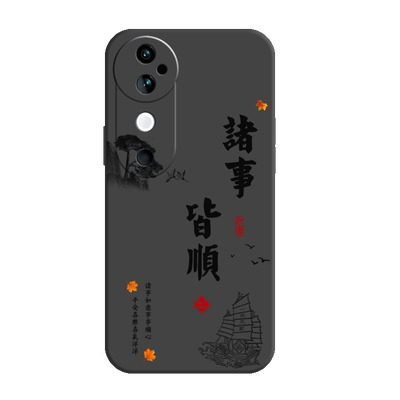 vivo系列手机壳液态硅胶全包镜头