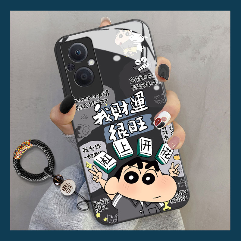 适用于oppo系列玻璃壳送挂绳