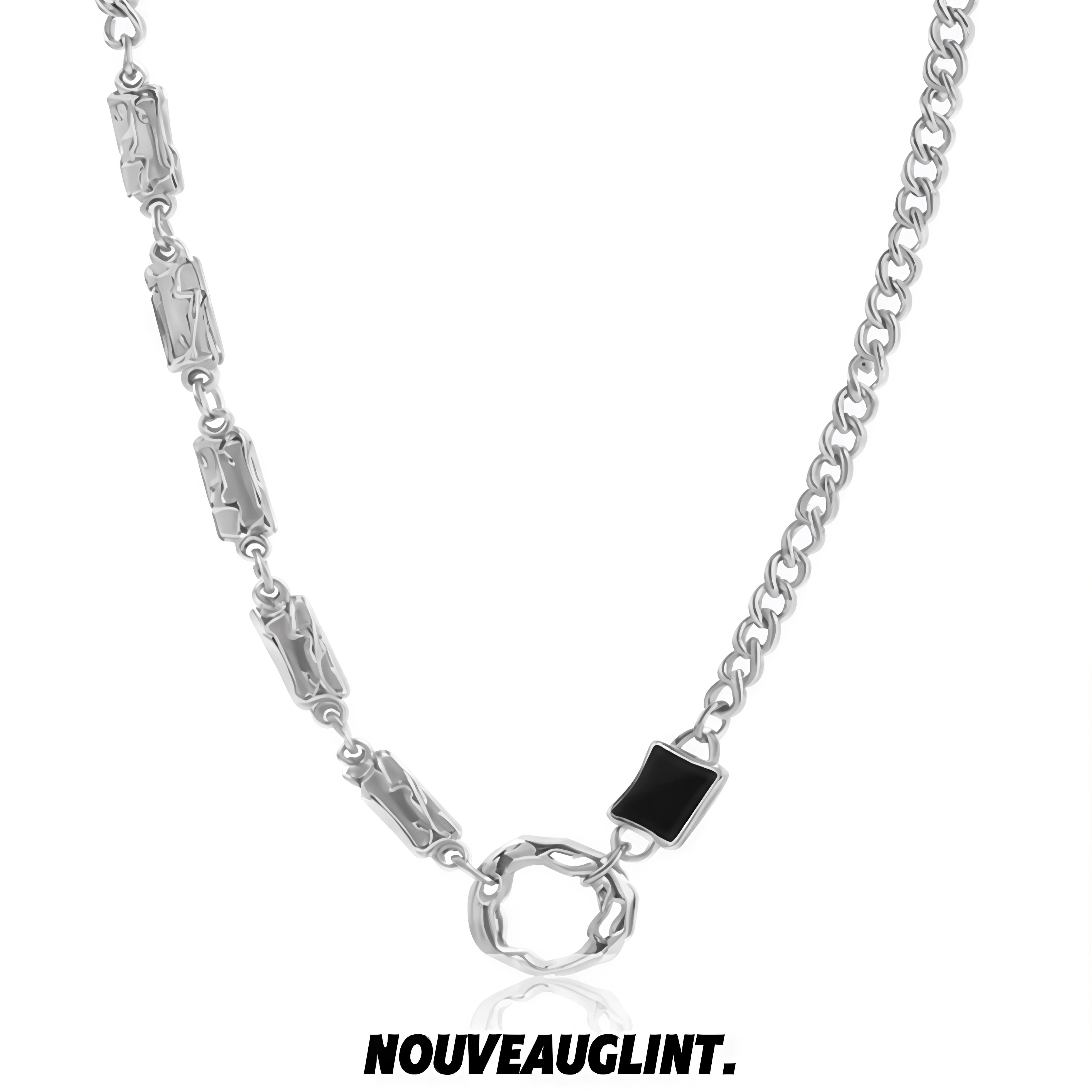 NG正品王嘉尔同款不规则圆环项链