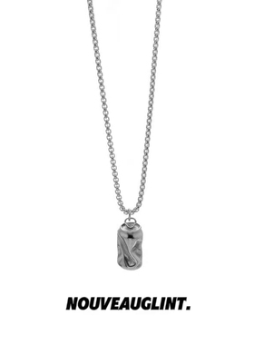 NG可乐易拉罐吊坠钛钢项链男士