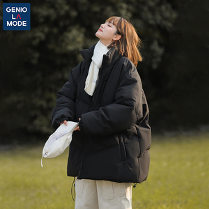 GENIOLAMODE超火情侣外套冬季棉服立领韩风chic宽松面包服棉衣男
