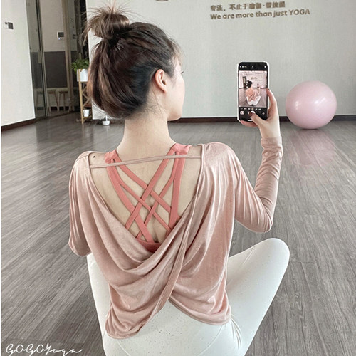 茉茵诗瑜伽服运动T恤健身上衣