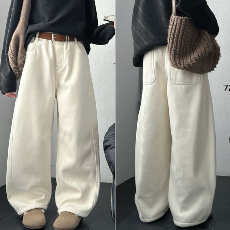 女童秋冬宽松百搭牛仔裤