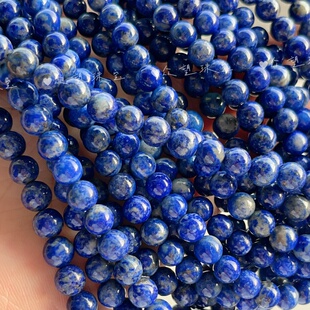 6mm天然青金石散珠  饰品配件diy手链串珠天然青金石圆珠