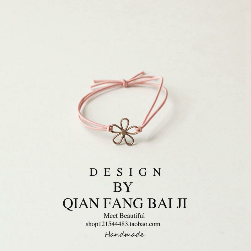 镂空花简约美の泫雅花朵发圈细