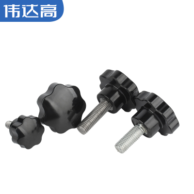304不锈钢梅花手柄螺丝星形把手螺钉胶木七星手拧螺栓旋钮M4-M12