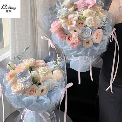 抽拉牛奶棉纸防水抽取式内衬纸鲜花花束包装纸DIY材料雪梨包花纸