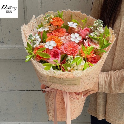 韩国进口梦幻纸镂空落水纸鲜花包装纸 麻丝纸花束内衬花艺包花纸