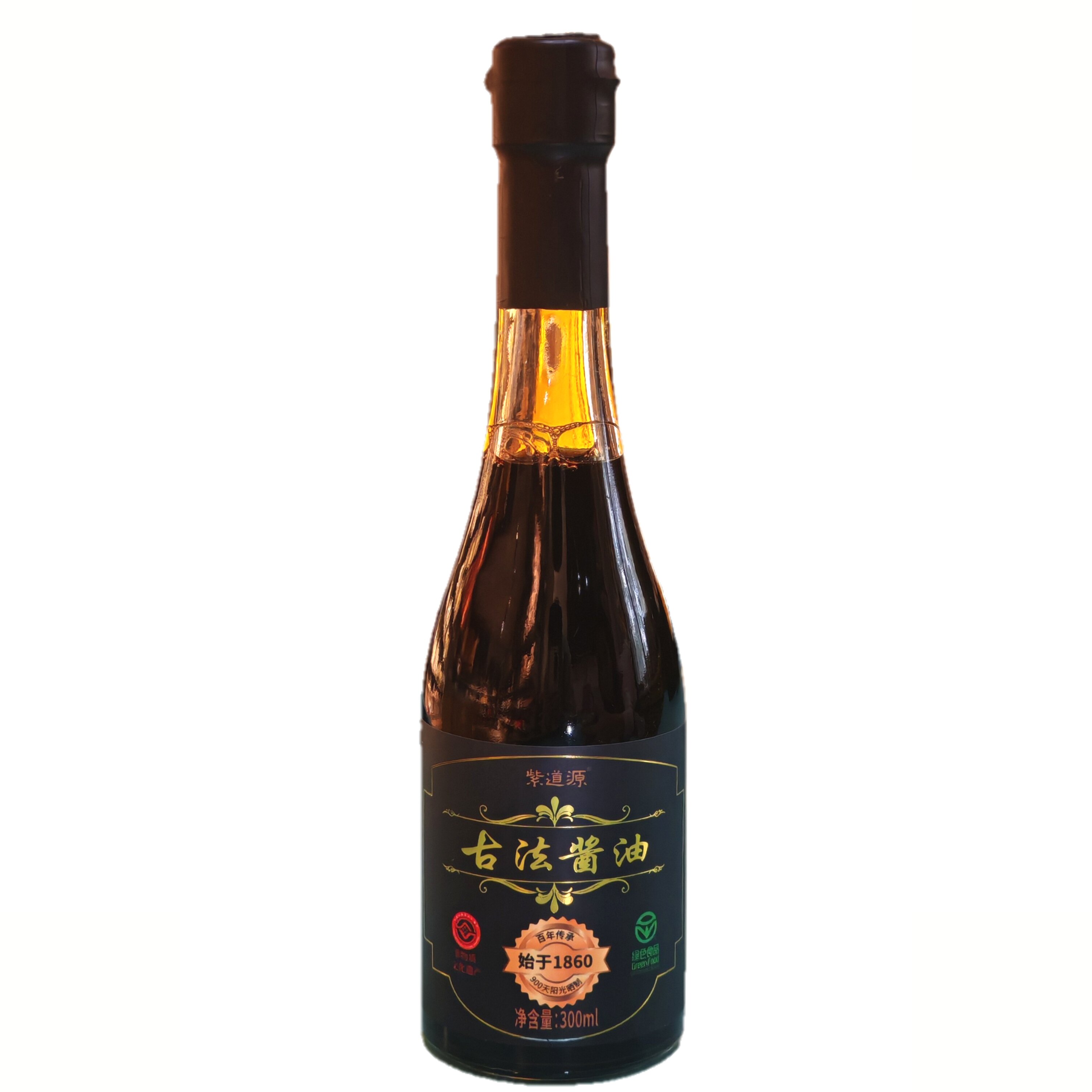 紫道源古法酱油300ml精酿非转基因黄豆绿色食品非物质文化遗产