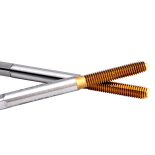 镀钛含钴机用挤压丝攻M0.5M123456m8m10-M16*2不锈钢专用细牙丝锥