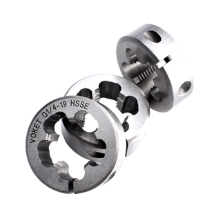 进口可调式管螺纹圆板牙G/PT/NPT/NPS1/4 1/2 3/4管牙板牙2/4/6分