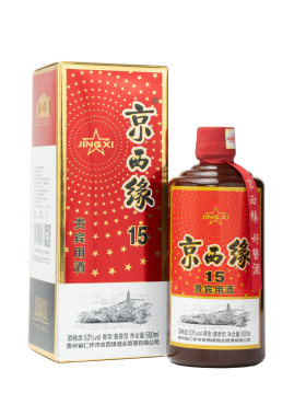 京西缘15（500ml）【1瓶装】贵州大曲坤沙酱香纯粮坤沙53度