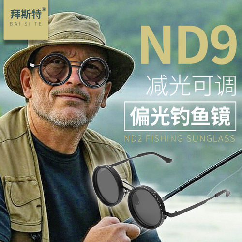 拜斯特无极旋转可调减光墨镜