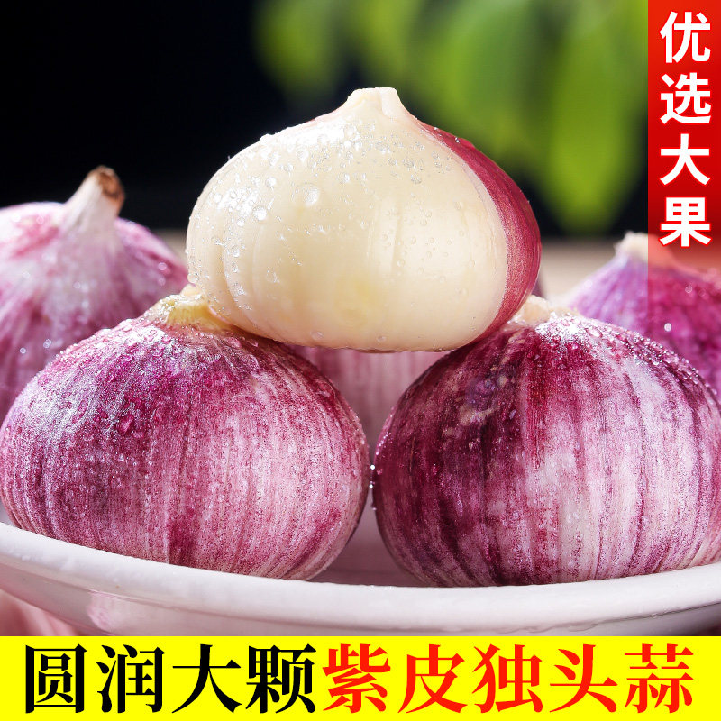 正宗新鲜紫皮云南独头蒜